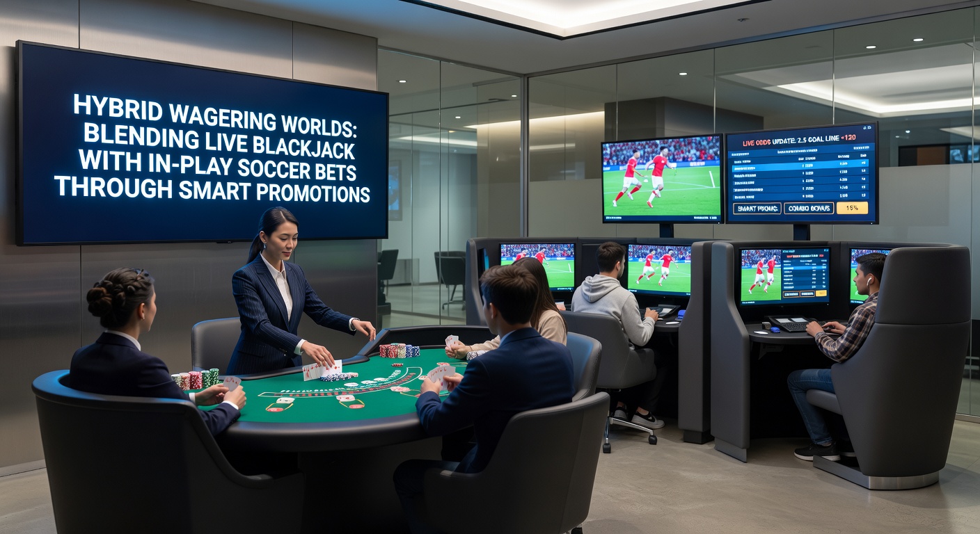 Infographic illustrating promotional flows between live blackjack wins funding soccer bets, with icons for secure transfers and bonus multipliers