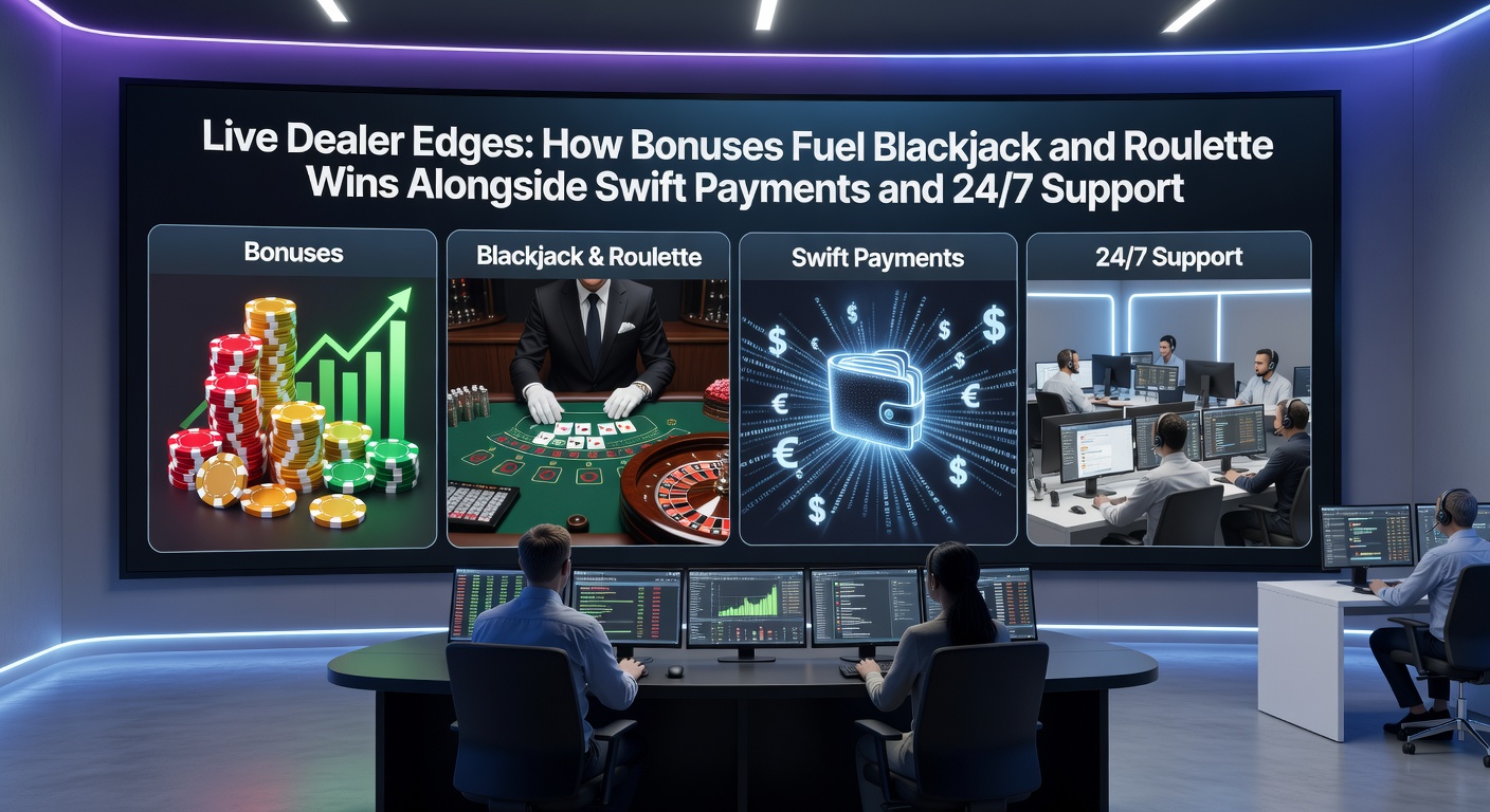 Dynamic live roulette wheel spinning with dealer interacting and bonus icons overlayed