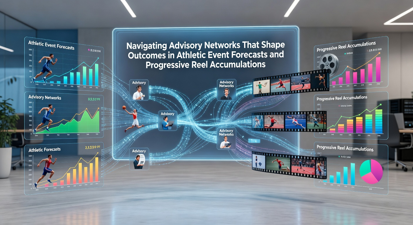 Advisory networks analyzing athletic event forecasts and reel accumulation data in gaming environments
